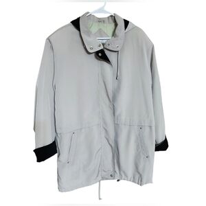 Giorgio Morandi Women's Large Long Sleeve khaki Water Resistant Jacket Coat